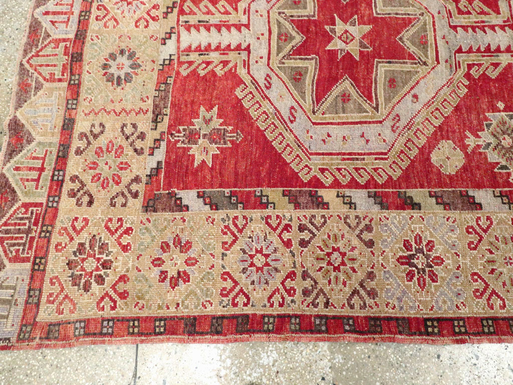 Vintage Turkish Oushak Rug, No.18121 - Galerie Shabab