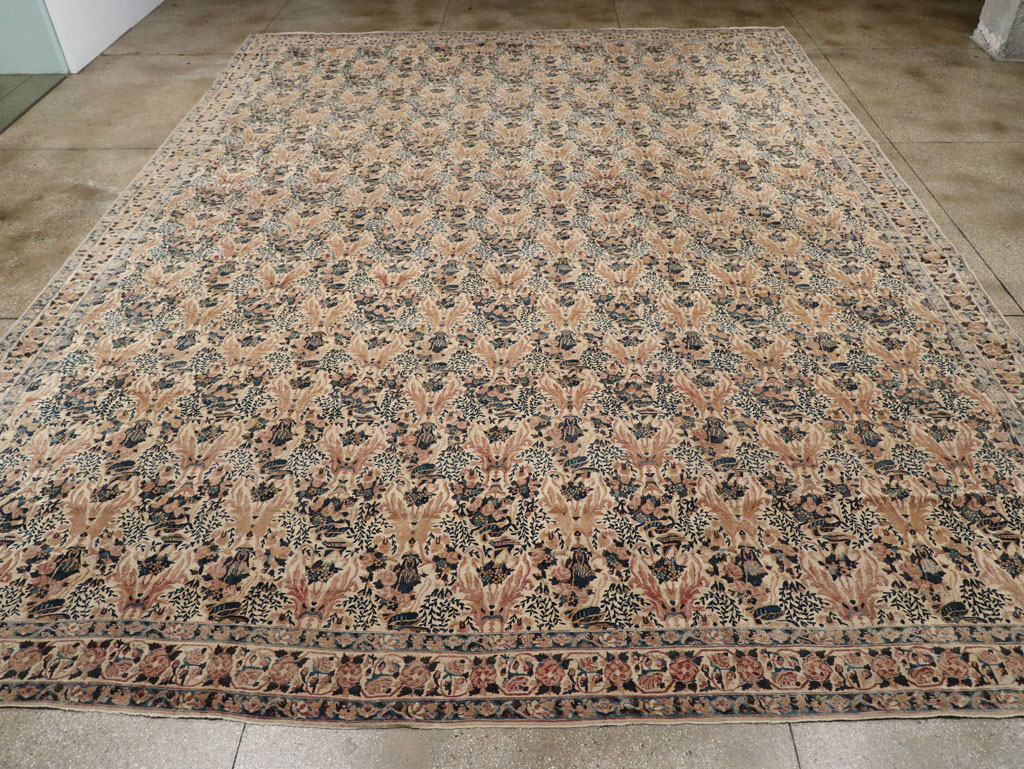 Antique Persian Lavar Kerman Carpet, No.18137 - Galerie Shabab