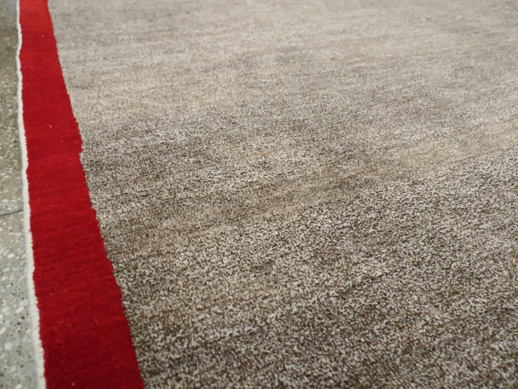 Art Deco Inspired Vintage Persian Mashad Room Size Carpet, No.18142 - Galerie Shabab