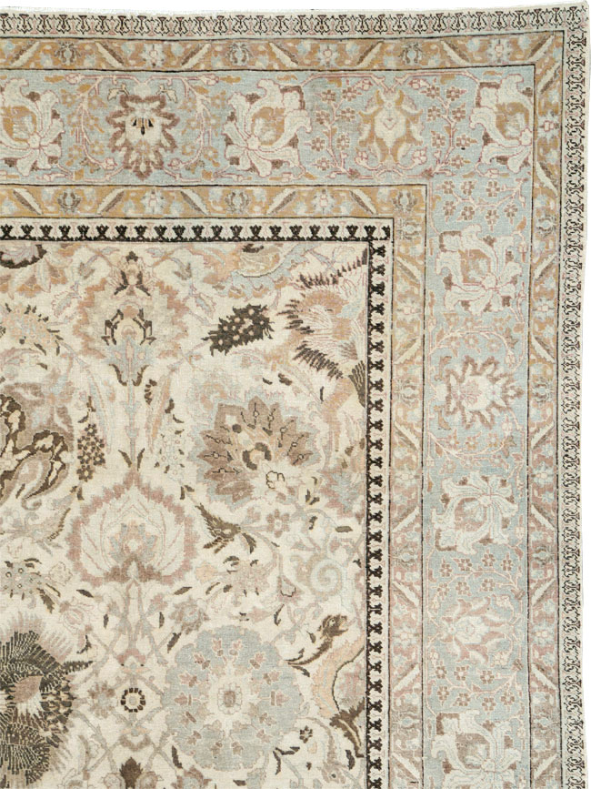 Vintage Persian Tabriz Carpet, No.18159 - Galerie Shabab