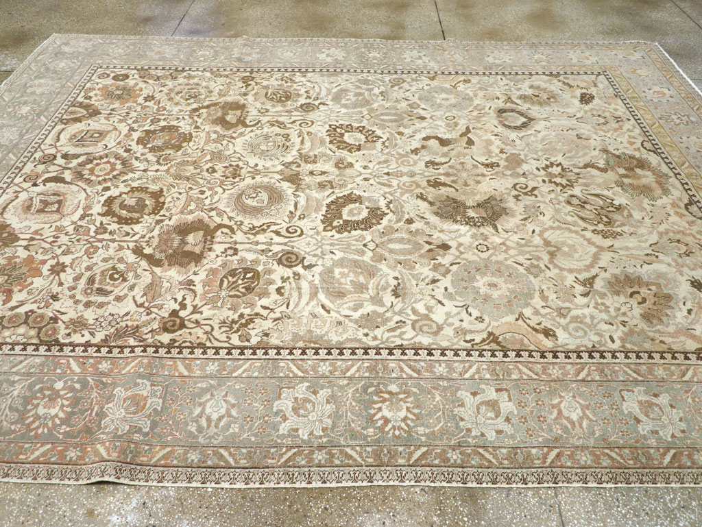 Vintage Persian Tabriz Carpet, No.18159 - Galerie Shabab