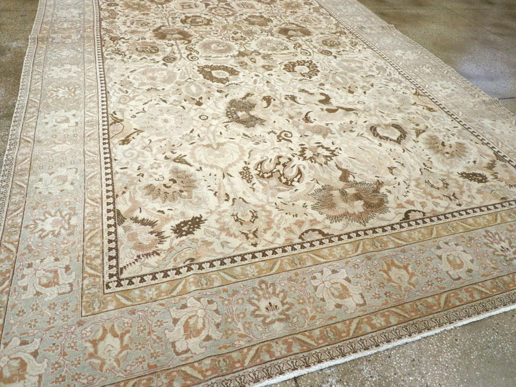 Vintage Persian Tabriz Carpet, No.18159 - Galerie Shabab