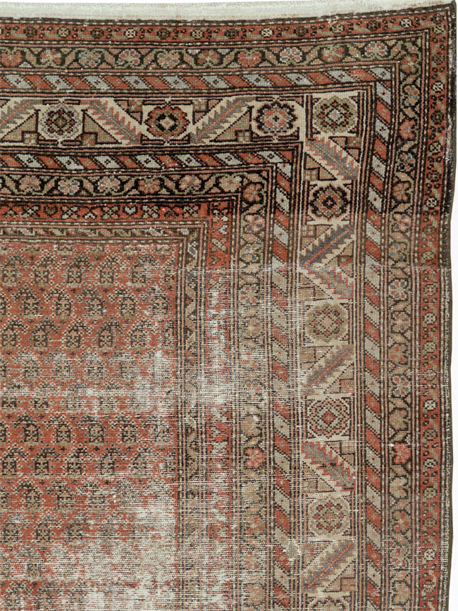 Distressed Antique Persian Malayer Rug, No.18163 - Galerie Shabab
