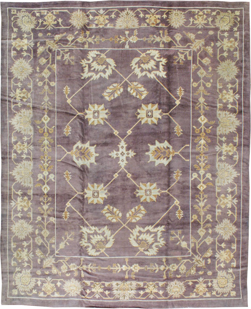 Vintage Turkish Oushak Carpet, No.18165 - Galerie Shabab