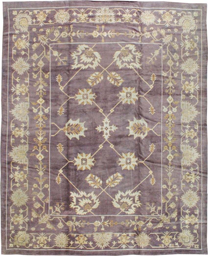 Vintage Turkish Oushak Carpet, No.18165 - Galerie Shabab