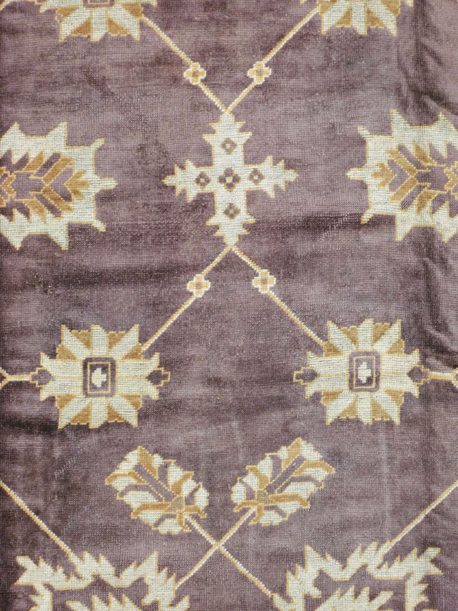 Vintage Turkish Oushak Carpet, No.18165 - Galerie Shabab