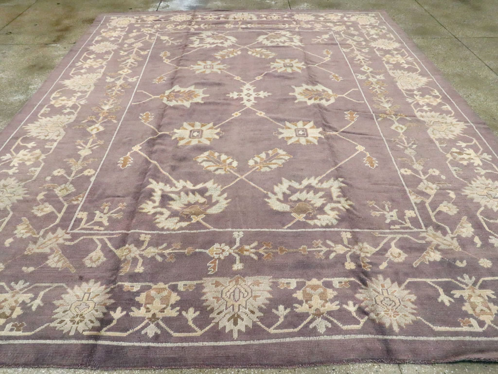 Vintage Turkish Oushak Carpet, No.18165 - Galerie Shabab