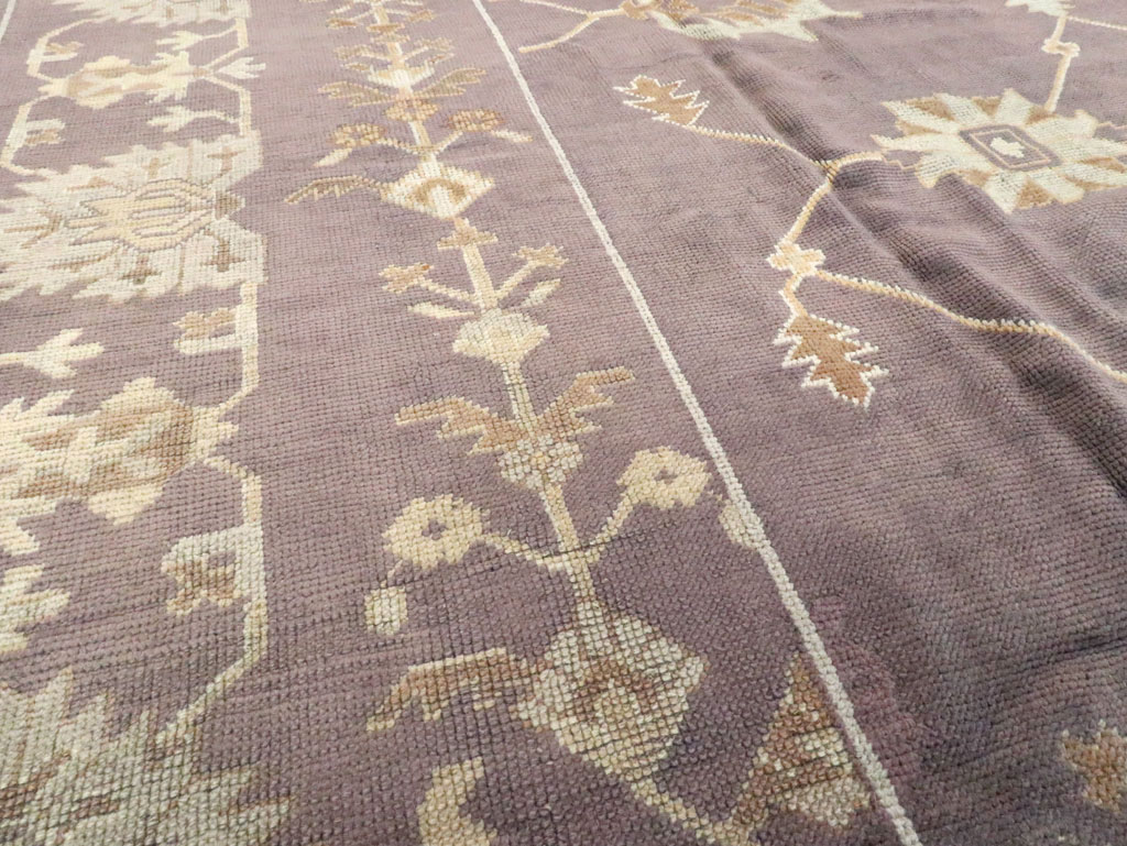 Vintage Turkish Oushak Carpet, No.18165 - Galerie Shabab