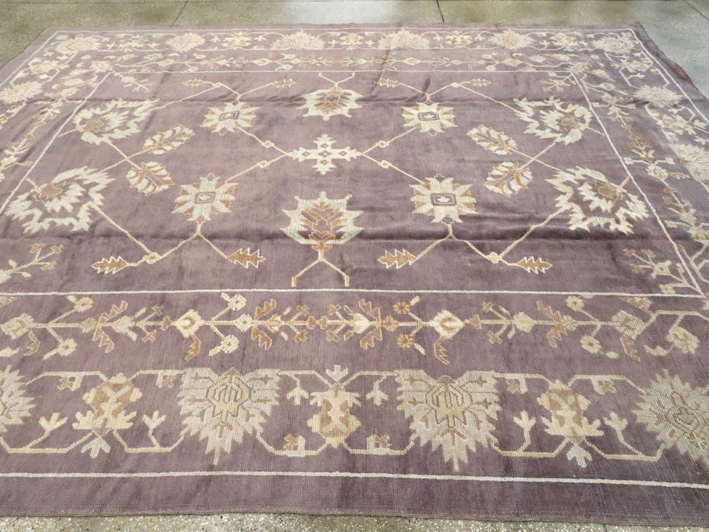 Vintage Turkish Oushak Carpet, No.18165 - Galerie Shabab