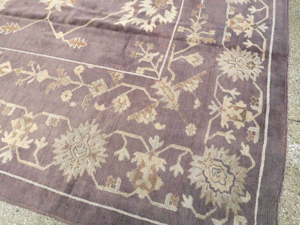 Vintage Turkish Oushak Carpet, No.18165 - Galerie Shabab