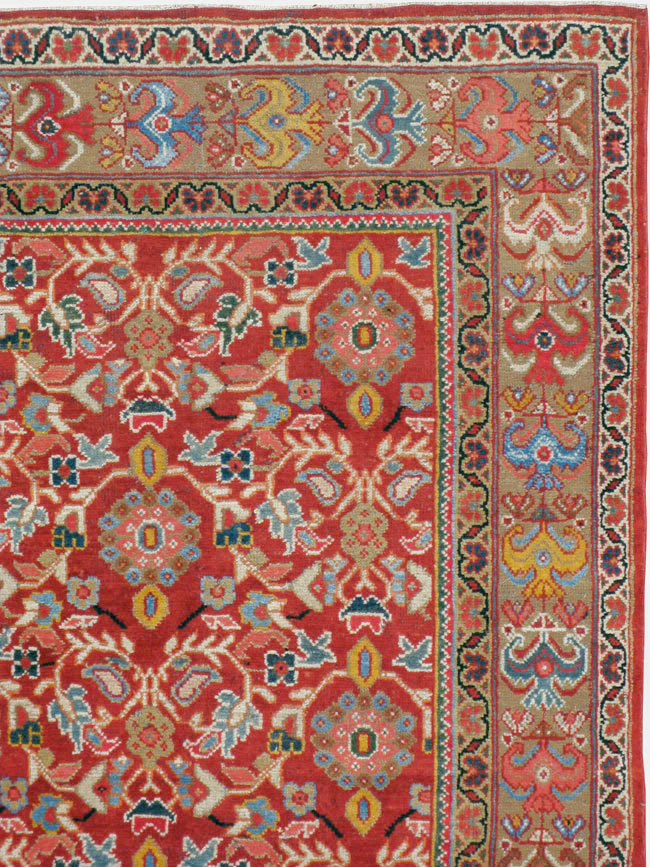 Vintage Persian Mahal Accent Carpet, No.18178 - Galerie Shabab