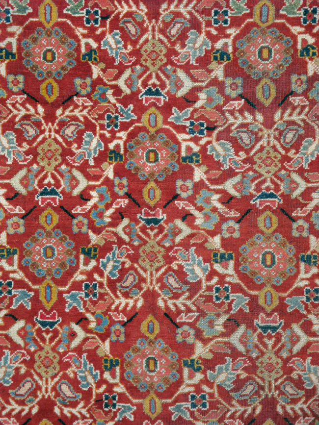 Vintage Persian Mahal Accent Carpet, No.18178 - Galerie Shabab