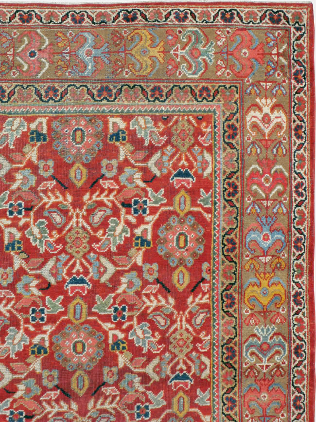 Vintage Persian Mahal Accent Carpet, No.18178 - Galerie Shabab