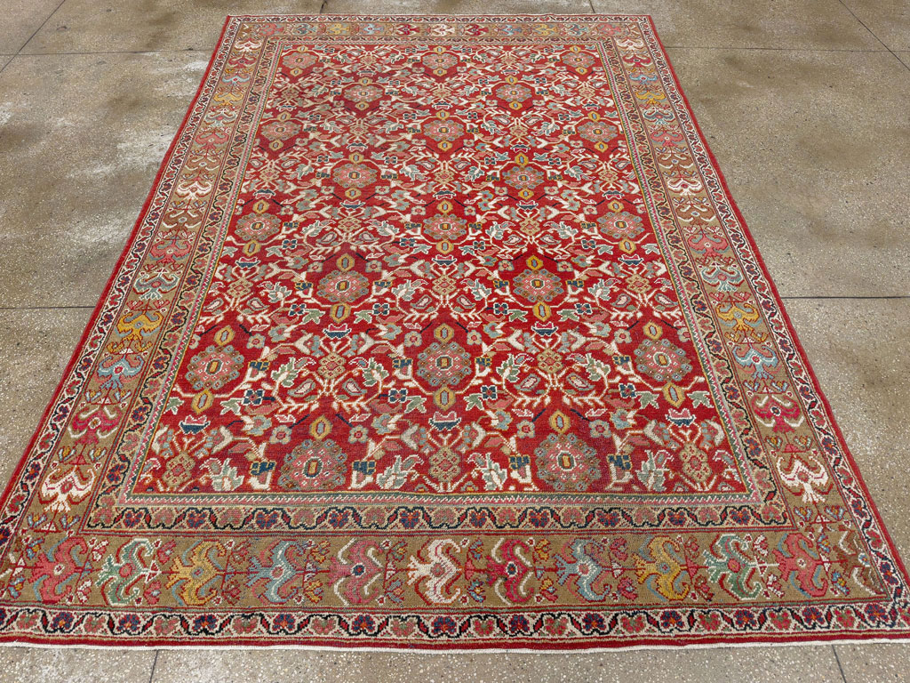 Vintage Persian Mahal Accent Carpet, No.18178 - Galerie Shabab