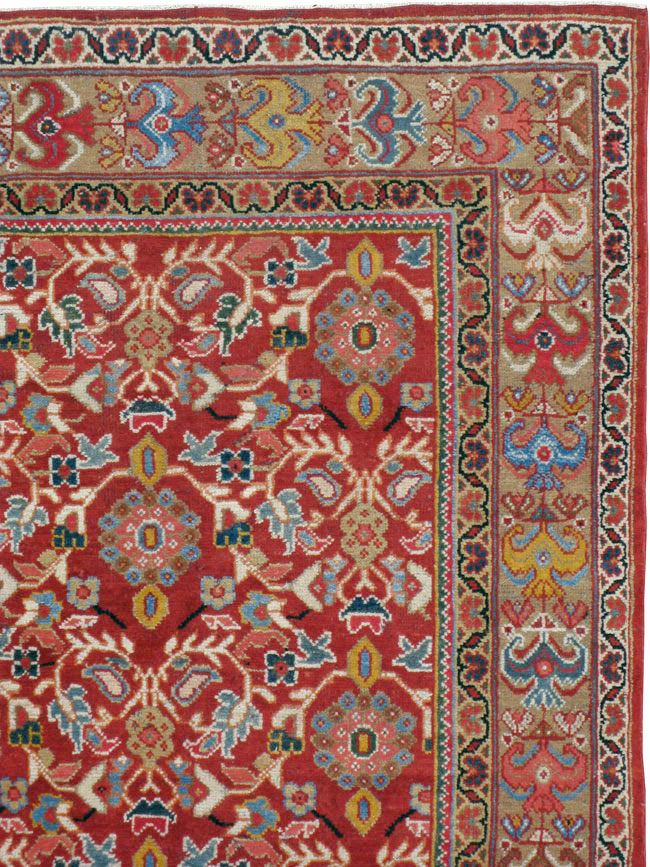 Vintage Persian Mahal Accent Carpet, No.18178 - Galerie Shabab