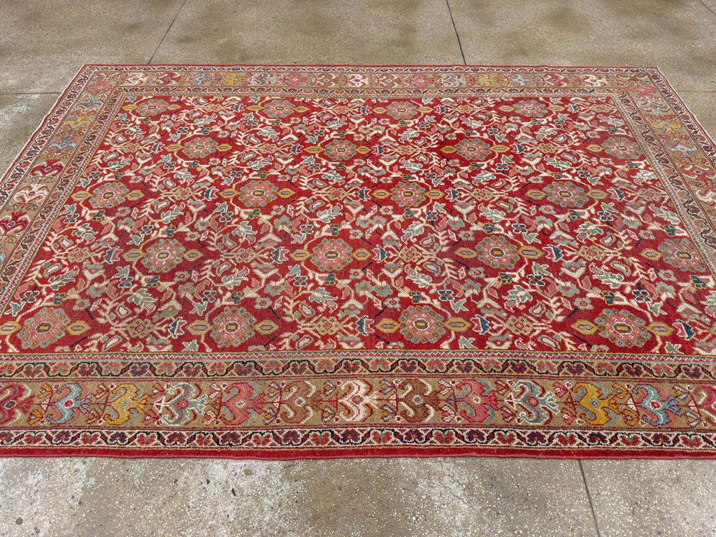 Vintage Persian Mahal Accent Carpet, No.18178 - Galerie Shabab
