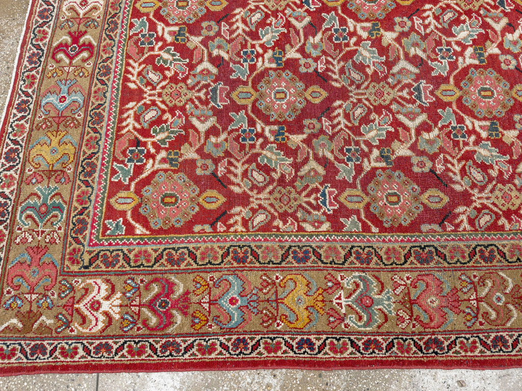 Vintage Persian Mahal Accent Carpet, No.18178 - Galerie Shabab