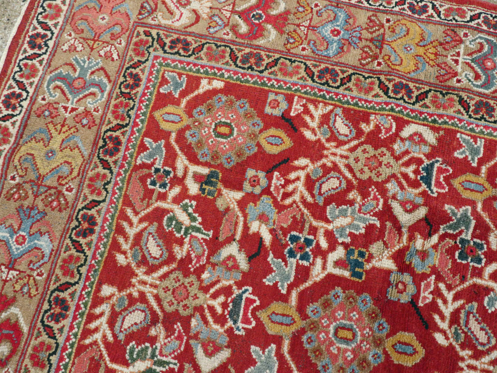 Vintage Persian Mahal Accent Carpet, No.18178 - Galerie Shabab