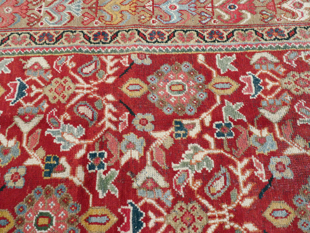 Vintage Persian Mahal Accent Carpet, No.18178 - Galerie Shabab