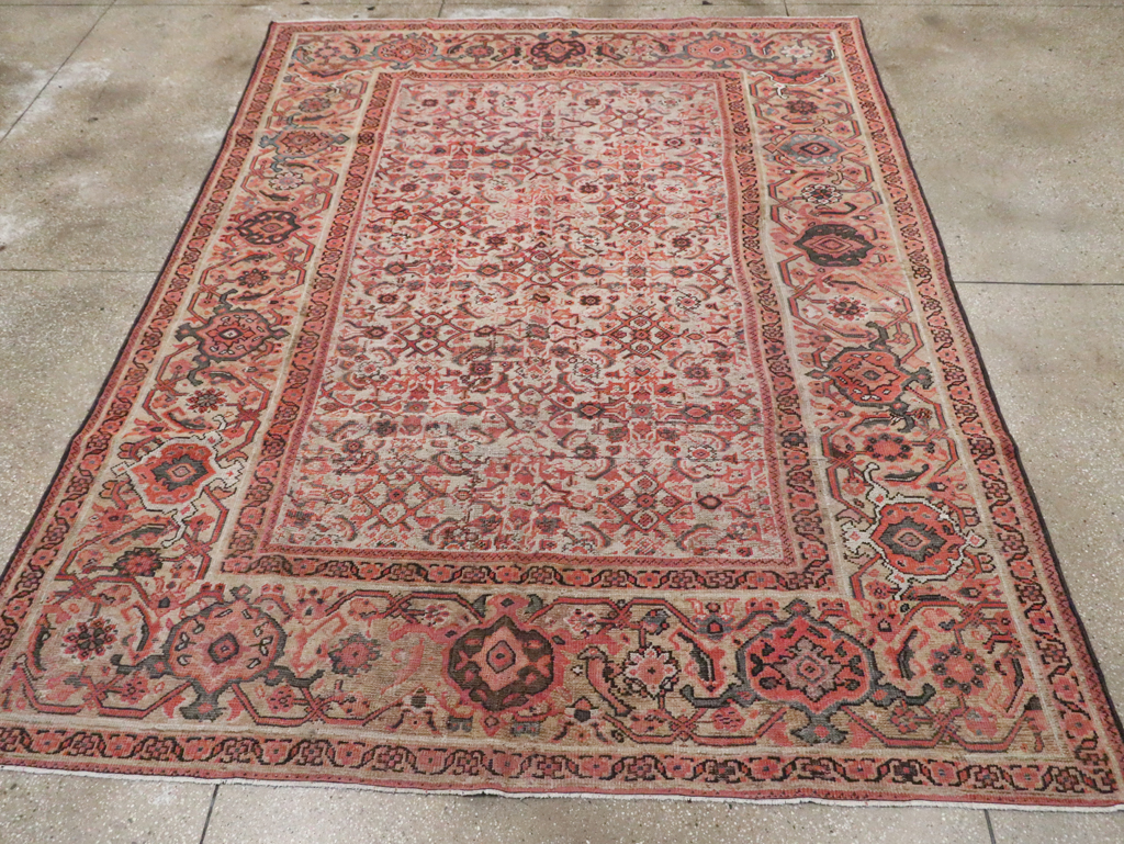 Antique Persian Mahal Carpet, No.18195 - Galerie Shabab