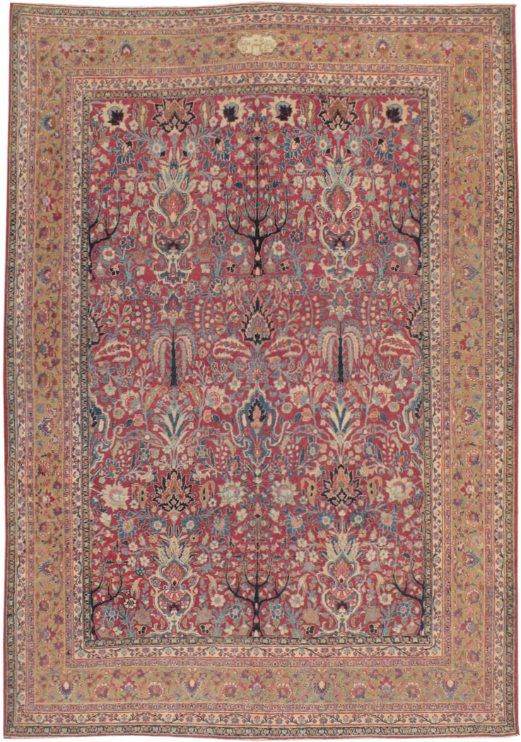 Antique Mahal Carpet, No.18200 - Galerie Shabab