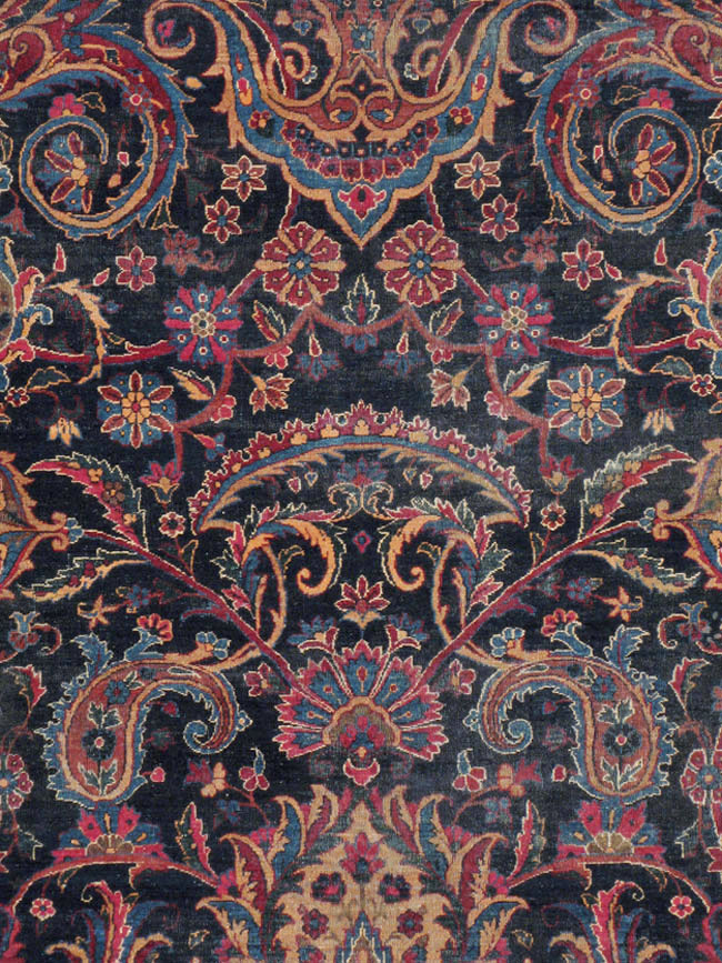 Antique Persian Lavar Kerman Carpet, No.18202 - Galerie Shabab