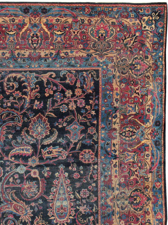 Antique Persian Lavar Kerman Carpet, No.18202 - Galerie Shabab