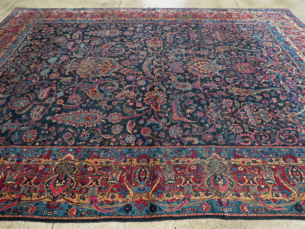 Antique Persian Lavar Kerman Carpet, No.18202 - Galerie Shabab