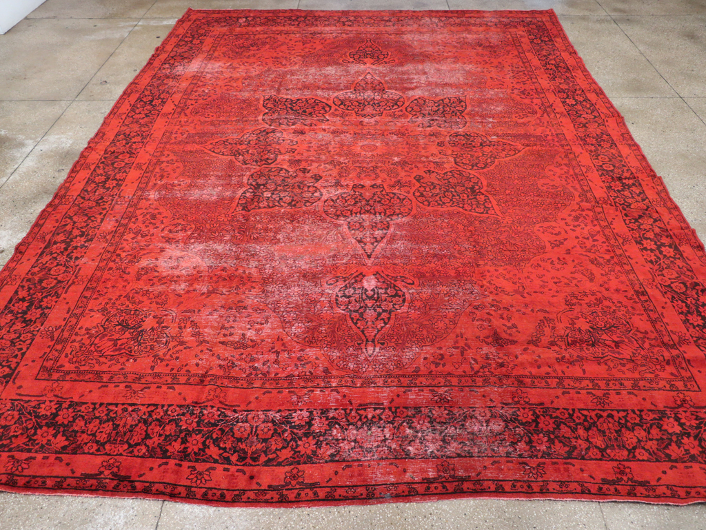 Antique Persian Lavar Kerman Over-dye Carpet, No.18209 - Galerie Shabab
