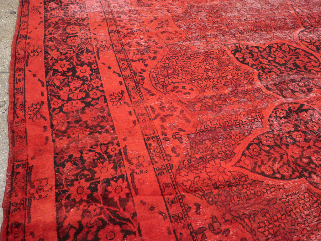 Antique Persian Lavar Kerman Over-dye Carpet, No.18209 - Galerie Shabab