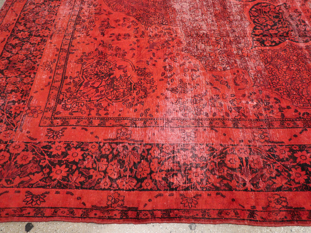 Antique Persian Lavar Kerman Over-dye Carpet, No.18209 - Galerie Shabab