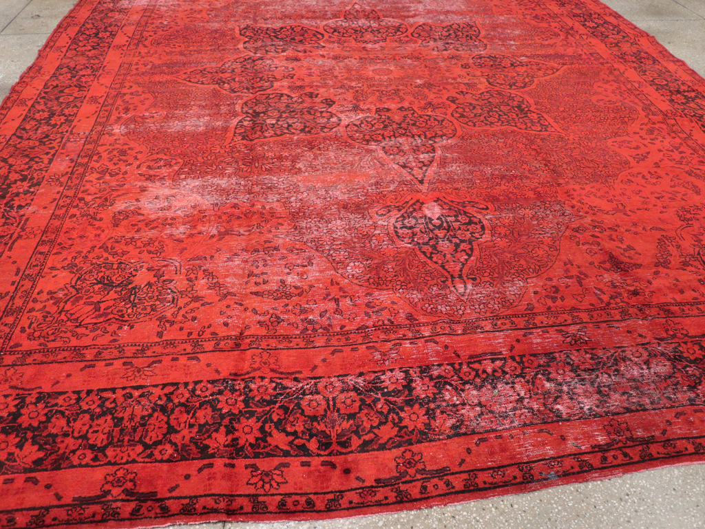 Antique Persian Lavar Kerman Over-dye Carpet, No.18209 - Galerie Shabab