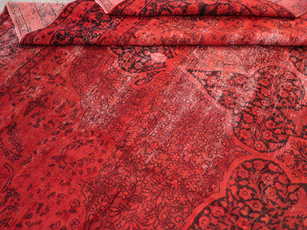 Antique Persian Lavar Kerman Over-dye Carpet, No.18209 - Galerie Shabab