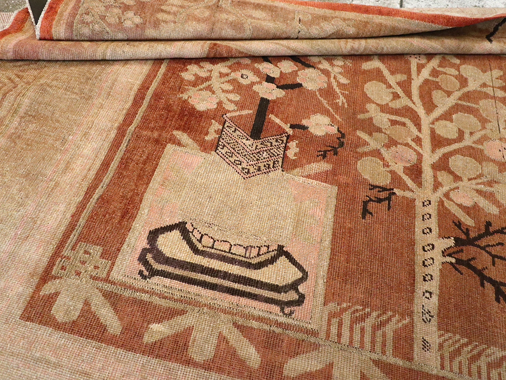 Vintage East Turkestan Khotan Carpet, No.18212 - Galerie Shabab