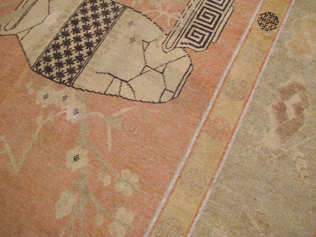 Vintage East Turkestan Khotan Carpet, No.18213 - Galerie Shabab