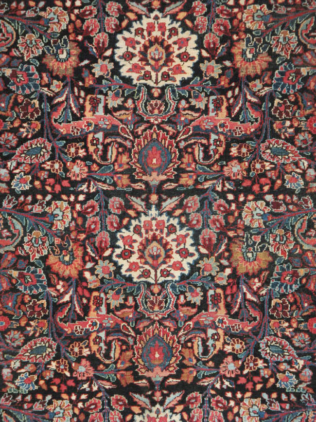 Vintage Persian Mashad Carpet, No.18220 - Galerie Shabab