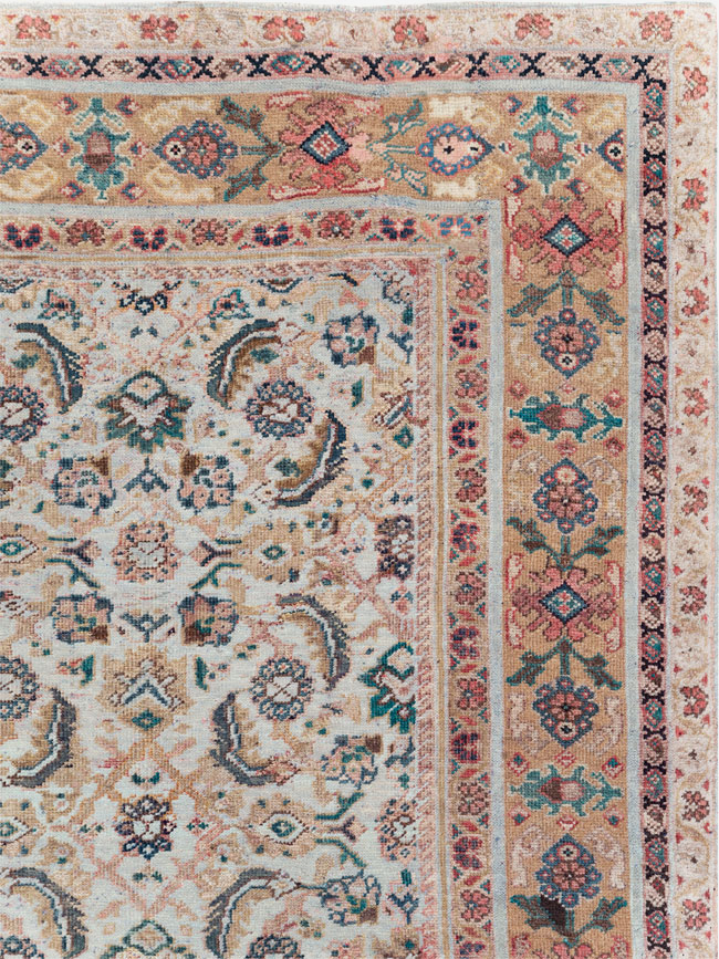 Vintage Persian Mahal Small Room Size Carpet, No.18221 - Galerie Shabab