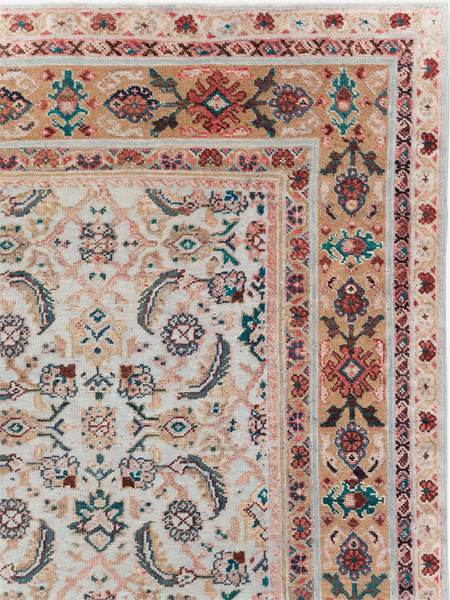 Vintage Persian Mahal Small Room Size Carpet, No.18221 - Galerie Shabab