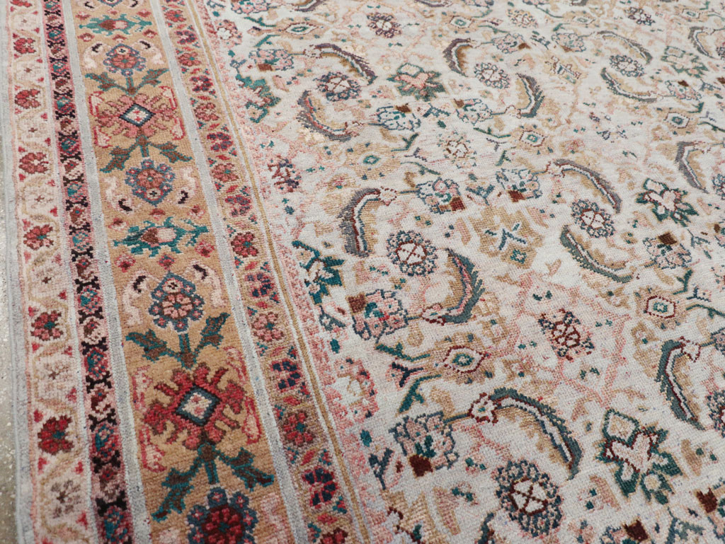 Vintage Persian Mahal Small Room Size Carpet, No.18221 - Galerie Shabab