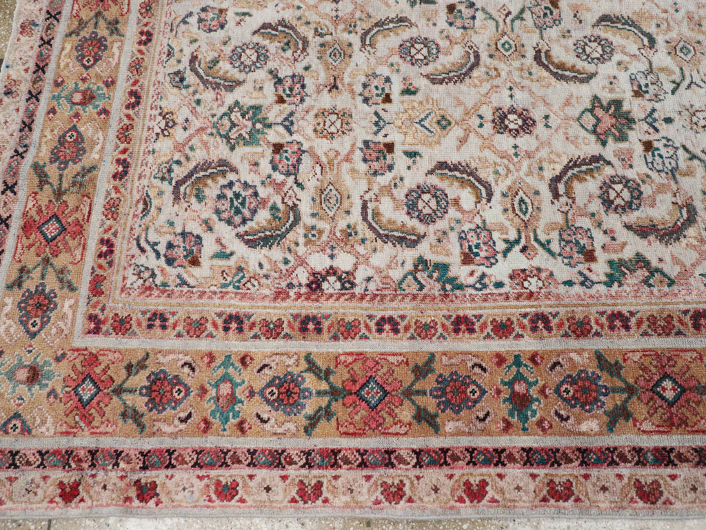Vintage Persian Mahal Small Room Size Carpet, No.18221 - Galerie Shabab