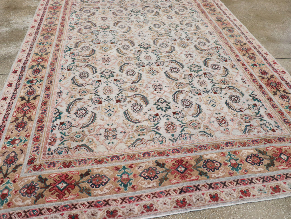 Vintage Persian Mahal Small Room Size Carpet, No.18221 - Galerie Shabab