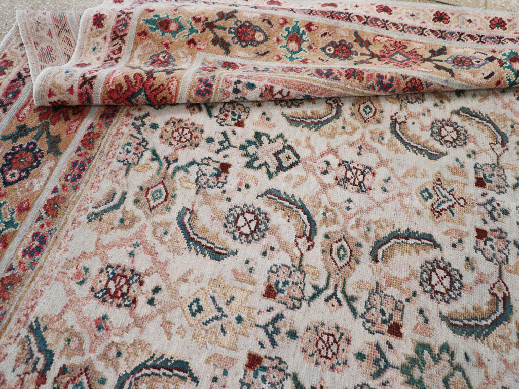 Vintage Persian Mahal Small Room Size Carpet, No.18221 - Galerie Shabab