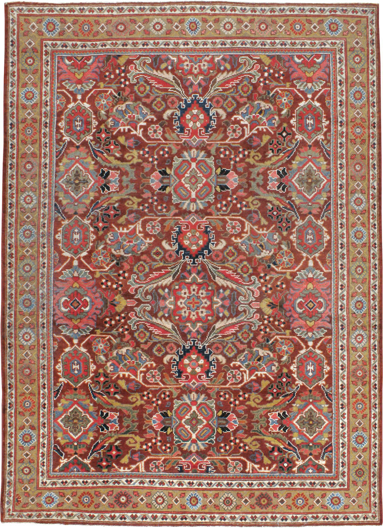 Vintage Persian Mahal Carpet, No.18222 - Galerie Shabab