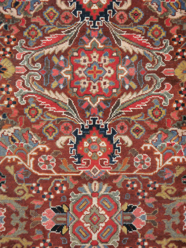 Vintage Persian Mahal Carpet, No.18222 - Galerie Shabab