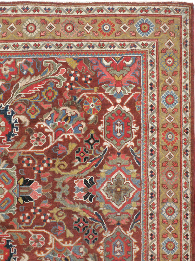 Vintage Persian Mahal Carpet, No.18222 - Galerie Shabab