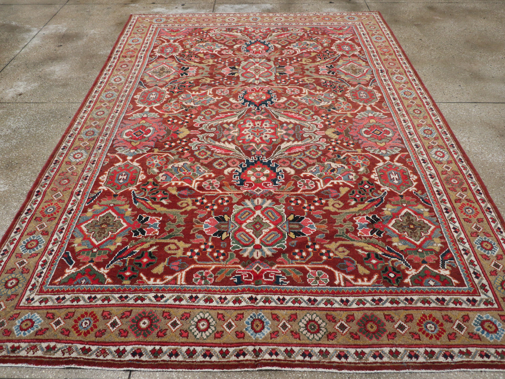 Vintage Persian Mahal Carpet, No.18222 - Galerie Shabab