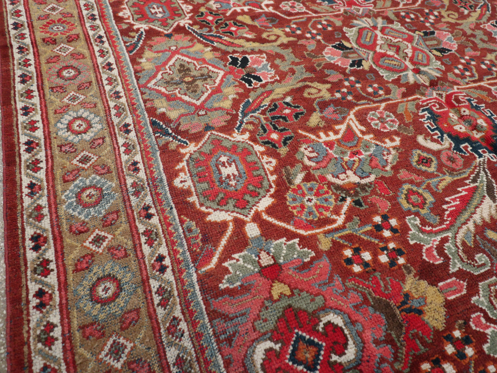 Vintage Persian Mahal Carpet, No.18222 - Galerie Shabab