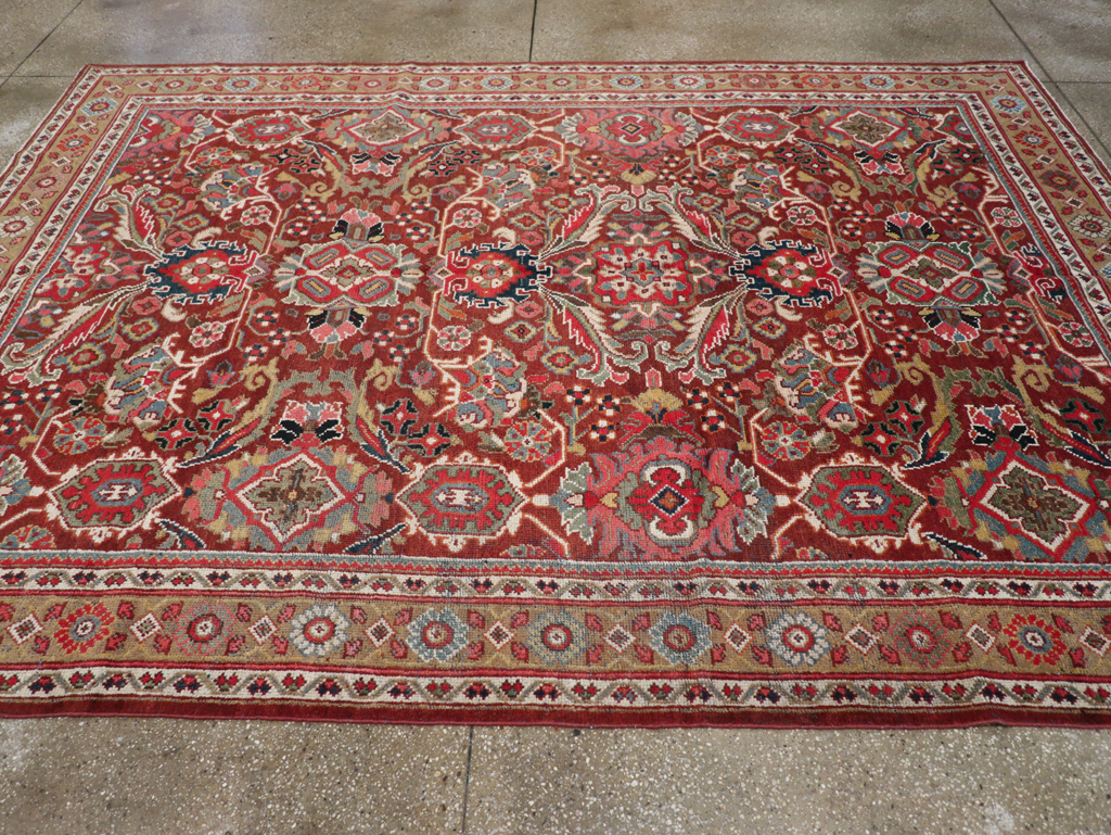 Vintage Persian Mahal Carpet, No.18222 - Galerie Shabab