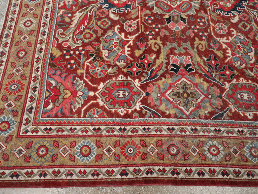 Vintage Persian Mahal Carpet, No.18222 - Galerie Shabab