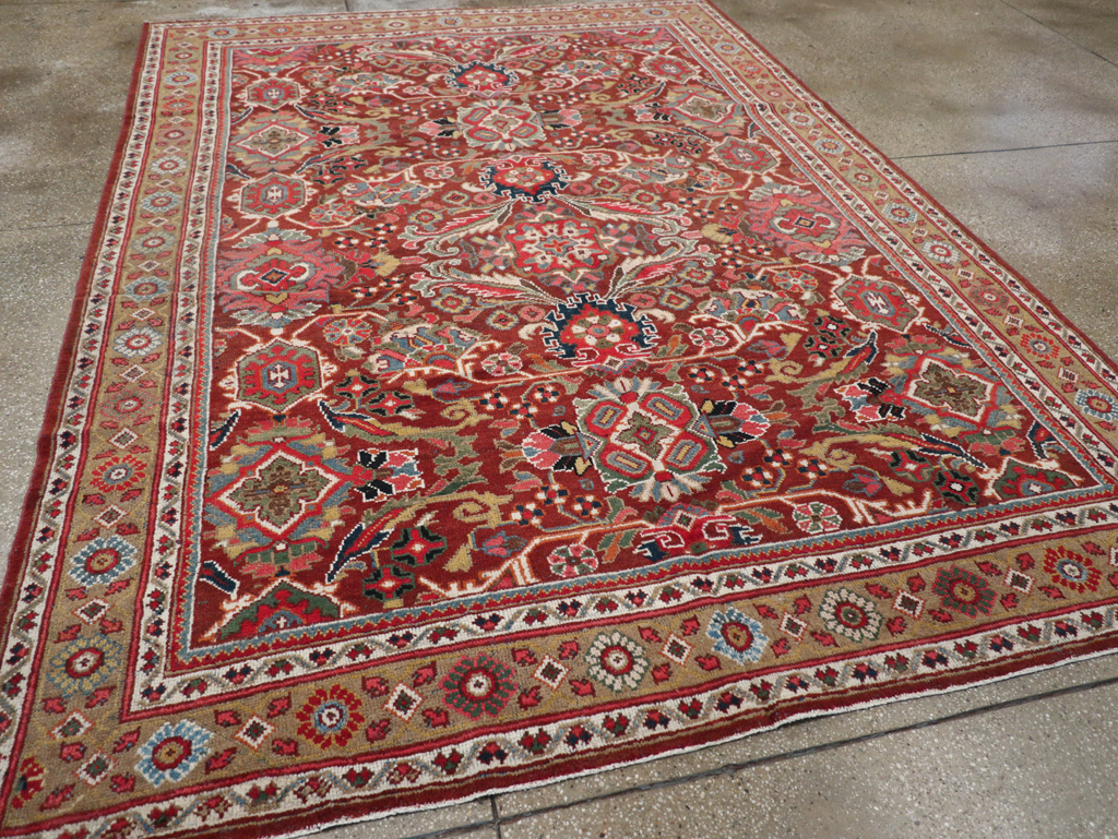 Vintage Persian Mahal Carpet, No.18222 - Galerie Shabab